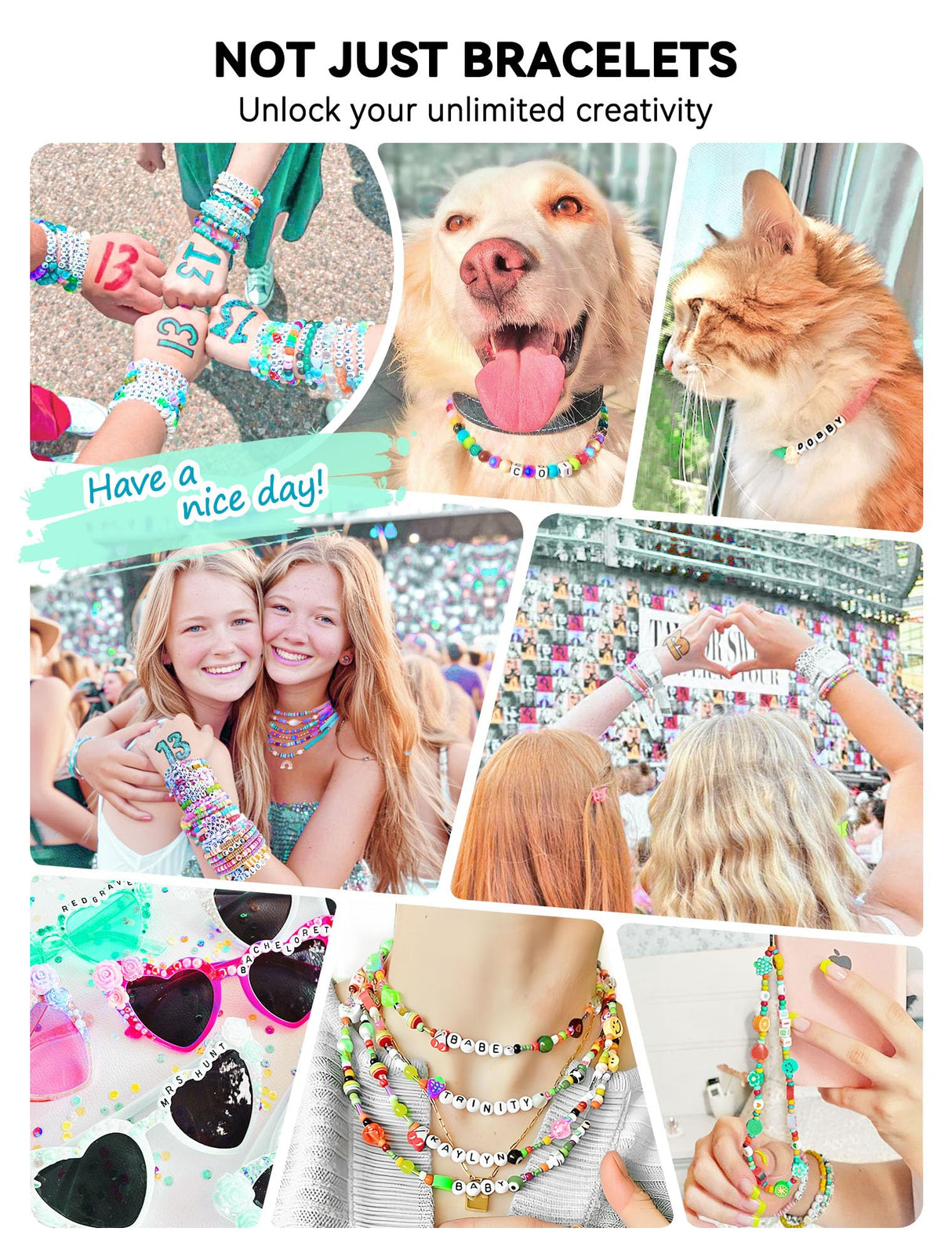 ARTDOT 800 Pieces Assorted Letter Beads for Friendship Bracelets Making Kit, 28 Styles Jewelry Making Supplies Alphabet Beads Set Preppy Crafts Art ARTDOT