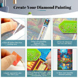 YOYA 2 Pack Log Cabin Diamond Painting Kits for Adults, Lake Cabin 5D Diamond Art Kits for Adults, DIY Scenery House Full Drill Gem Art Painting Kit for Home Wall Decor 12 x 16 Inch YOYA