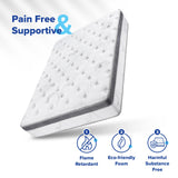 Olee Sleep Full Mattress, 13 Inch Hybrid Mattress, Gel Infused Memory Foam, Pocket Spring for Support and Pressure Relief, CertiPUR-US Certified, Bed-in-a-Box, Firm, Full Size Olee Sleep