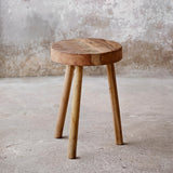 Bloomingville Reclaimed Wood Stool, Natural, 13" Round x 18"H Bloomingville
