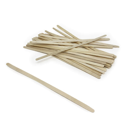 Makerstep 1000 Birch Wood Coffee Stirrers, 7 Inch Coffee Stir Sticks, Eco-friendly, Sturdy Wooden Sticks. Splinter Free, Round End. For Tea, Beverage, and Popsicle. - WoodArtSupply