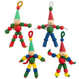 READY 2 LEARN Christmas Crafts - Create Your Own Bead Elves - Set of 4 - DIY Ornaments for Kids - Christmas Tree Decoration - All Materials Included READY 2 LEARN
