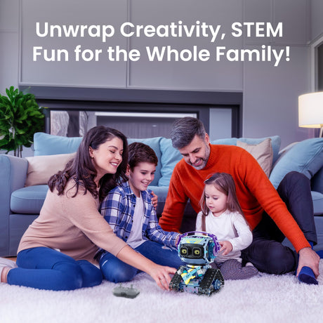 Sillbird Robot Building Kit with Remote Control STEM Gifts for Kids Boys Ages 8-12, Coding Robotic Technic Creative Toys for Birthday - Build 5in1 Model with 433 Pieces Sillbird