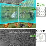 Sunny Heart Large Chicken Coop Run with Immersed Wire Mesh, Metal Chicken Coop for 6 Chickens Heavy Duty Chicken Run in for Yard with Waterproof Cover and Secure Lock(6.6'L x 9.8'W x 6.4'H) Sunny Heart