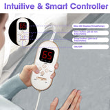 Sleeves Design Far-Infrared Sauna Blanket Fast Heating with Digital Control, Intelligent Remote Control 110V Pain Relief Detox Sauna Bed JKIUI