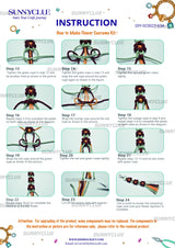 SUNNYCLUE 6 Sets Keychain Making Kits Macrame Keychain Kit Daisy Flower Keychain with Instruction Boho Tassel Keychains Flowers Macrame Kits for Beginners Adults Handbags DIY Hanging Ornament Decor SUNNYCLUE