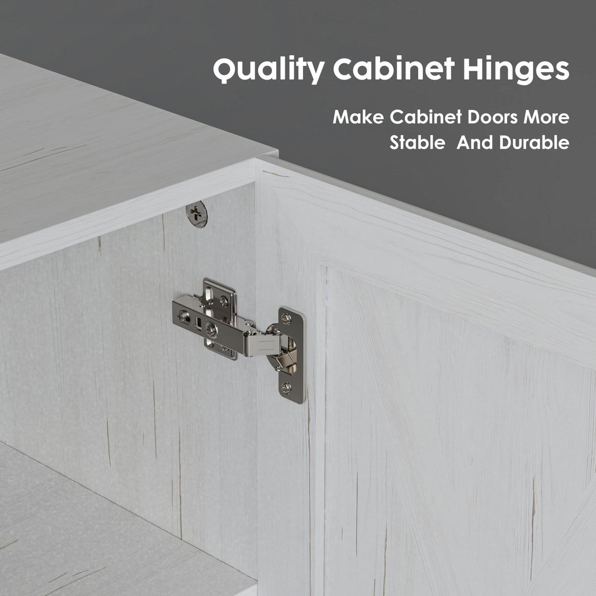 FIMELLO 59’’ Wall Cabinets for Laundry Room, Farmhouse Kitchen Wall Cabinet with Barn Door Laundry Room Cabinets with Adjustable Shelf Wall Mounted Cabinet for Laundry, White FIMELLO