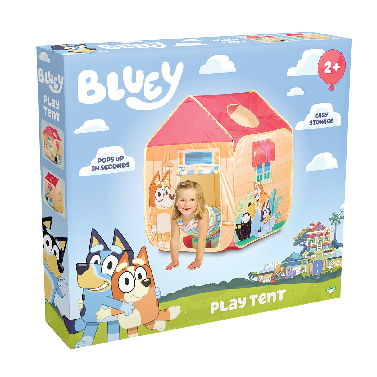 Bluey - Pop 'N' Fun Play Tent - Pops Up in Seconds and Easy Storage, Multicolor Bluey