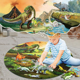 DIGOBAY Floor Puzzles for Kids Ages 3-8, 70 Piece Dinosaur Jigsaw Puzzle for Kids Ages 3+ Year Old Large Round Toddler Puzzles Preschool Learning Educational Toys Gift for Boys Girls (Tyrannosaurus) DIGOBAY