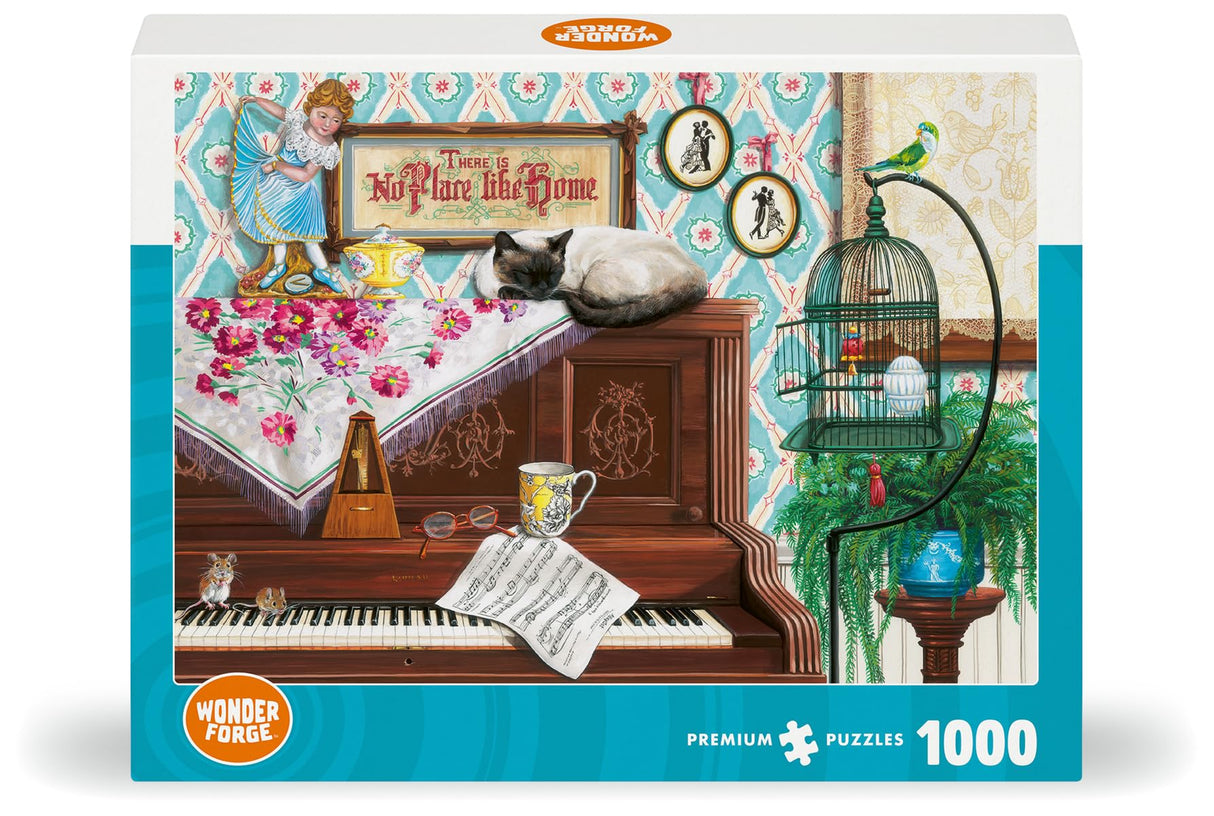 Wonder Forge Piano Cat 1000 Piece Jigsaw Puzzle for Adults | Unique, Perfectly-Fitting Pieces | Fun, Vibrant Imagery | Amazon Exclusive Wonder Forge