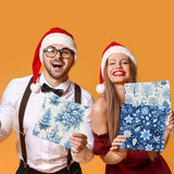 40pcs Winter Napkins Decorations,Blue Winter Christmas Napkins,Christmas Tree Xmas Reindeer Napkin for Winter Holiday Party Xmas Birthday Party Supplies CMUSKO