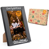 Personalized Picture Frame, Custom Picture Frames, Wooden Customized Photo Frame, Hanging/Tabletop Engraved Picture Frame, Personalized Add Your Custom Text Photo Picture Frame (4x6-Inch) Pesccygne