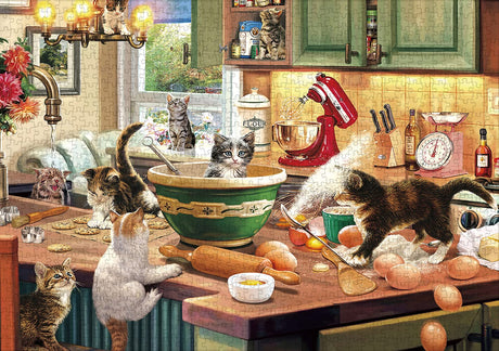 RAJRNED Puzzles for Adults - Jigsaw Puzzles 1000 Pieces - Kitchen Cats RAJRNED