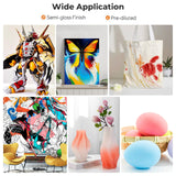 Nicpro 24 Colors Airbrush Paint (8.45 oz, 250 ml) with 1 Thinner, Large Bulk Ready to Spray Airbrush Paint Set, Opaque Water-Based Acrylic Air brush Paints for Model, Metal, Plastic, Wood, Canvas Nicpro