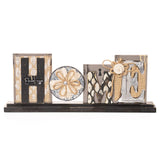 Young's Inc. Wood Block Tabletop Sign - Attractive Living Room Decor - Rustic Centerpiece Table Decorations - Home Decorations for Living Room - 17.5" W x 1.75" D x 7" H Young's Inc