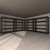 Nexvrtau 5-Tier Garage Shelving Heavy Duty, 3000 LBS Capacity Metal Storage Rack 76" H x 60" W x 24" D, Adjustable Shelves Unit for Garage, Warehouse, Basement, Pantry, Workshop.4 Pack Nexvrtau