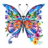 Uniquilling Quilling Kit, Paper Quilling Kits, 16 * 20-in Butterfly Paper Filigree Kits with Quilling Tools& Using Manual, DIY Quilling Artwork Modern Wall Art for Living Room Uniquilling