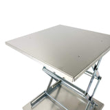 TEXALAN(R) Lab Jack Stainless Steel Lift Table Scissor Jack 12"x12"x18" Max Load 55 lbs/25kg TEXALAN