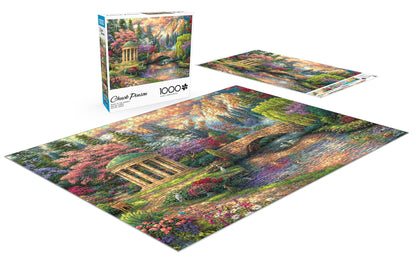 Buffalo Games - Chuck Pinson - Peace of The Garden - 1000 Piece Jigsaw Puzzle for Adults -Challenging Puzzle Perfect for Game Nights - Finished Size is 26.75 x 19.75