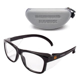 KLEENGUARD™ V30 Maverick™ Safety Glasses (56567), Clear Lenses with KleenVision™ Anti-Fog coating, Black Frame, Carrying Case, Eyewear for Men and Women KLEENGUARD