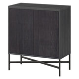 Henn&Hart Brighton Accent Cabinet, 28" Wide, Dark Gray Henn&Hart