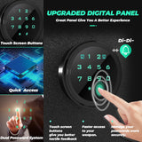 Karini 4-5 Gun Safe,Gun Safes for Rifles and Shotguns,Gun Safes for Home Rifle and Pistols,Quick Access Gun Cabinets,Rifle Safe with Storage Shelves Karini