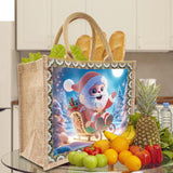 yzARTche Diamond Art Painting Handbag, DIY Diamond Art Christmas Handmade Tote Bag Shoulder Bag -09-Santa Claus yzARTche