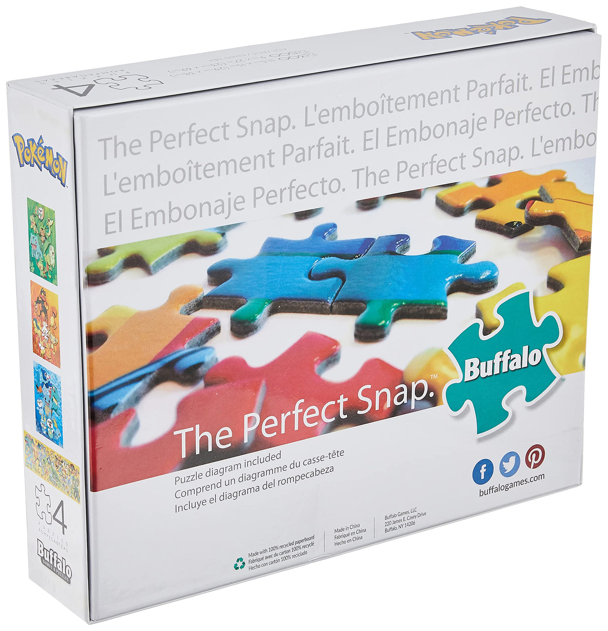 Buffalo Games - Pokemon - 4 x 1 Multipack - Multi Piece Jigsaw Puzzle For Adults -Challenging Puzzle Perfect for Game Nights - Finished Size Varies Buffalo Games