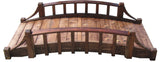 SamsGazebos Country Wood Garden Bridge, 6', Brown SamsGazebos