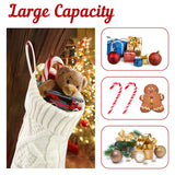 2 Pack Christmas Stockings, 18 Inches Large Cable Knitted Xmas Stocking for Fireplace, Christmas Tree, Holiday Party Decorations Hoiny