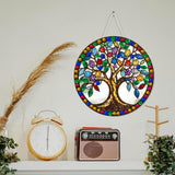 SKRYUIE Hanging Diamond Art Kits for Adults Pendant Tree, Special Shaped Crystal DIY Diamond Painting Kit, Acrylic Board Wreath Pendants Double Sided, Home Decor 7.29 x 7.29 Inch SKRYUIE