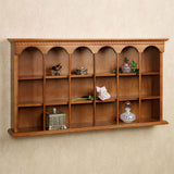 Touch of Class Mackenzie Wall Curio Shelf - Made of Wood - Elegant Display - Mounted Wooden Furniture Shelves for Living Room, Kitchen Touch of Class