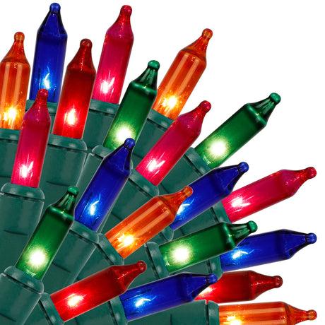 Christmas Lights Indoor Outdoor, 33FT 150 Lights Multicolor Christmas Tree Lights, 120V UL Certified Incandescent Mini String Light for Xmas Decoration, Holiday, Party, Home（No Twinkle Function） Twinkle Star