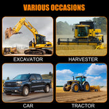 HTOMT 11pcs Grease Gun Lubrication Accessory Kit,360° Grease Coupler Adapter Multi-Function Quick Connects to Any Grease Fit on Any Machine,Connect Greasing 3 Types of Nozzles,Flexible Hose Extension HTOMT