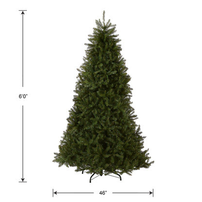 National Tree Company Artificial Full Christmas Tree, Green, Dunhill Fir, Includes Stand, 6 Feet