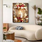 BAWKENTON Paint by Numbers for Adults and Kids, Christmas Candle Painting by Number Kits On Canvas, Number Artist Paint by Number Kit Funny Without Frame DIY, Home Wall Decor, 9.85x13.85in BAWKENTON