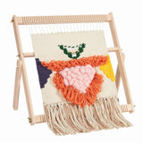 WILLOWDALE Weaving Loom, 16.5" L x 15.7" W Wooden Loom Kit,Tapestry Loom for Creative DIY Weaving Art & Crafts, Ideal for Kids, Beginners, Adults WILLOWDALE