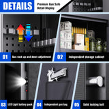15-18 Gun Safe for Rifles and Pistols,Biometric Fingerprint Lock,Quick-access Biometric Gun Cabinet,Rifle Safe with Removable Shelf, Home Gun Locker Quick install (15.7" D x 17.7" W x 55" H) ZZXCBB