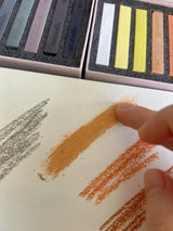 MAIMOUFIN 12-Pack Earth Tone Square Soft Pastels Water-Soluble Blendable Artist Drawing Pastels Set for Artists & Hobbyists Drawing, Painting & Sketching (Brown) MAIMOUFIN