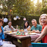 Blulu 3 Christmas Table Centerpiece Decoration Merry Christmas Tabletop Wooden Sign Snowman Sign Farmhouse Centerpieces for Christmas Holiday Party Indoor Decorations(Chic Style) Blulu