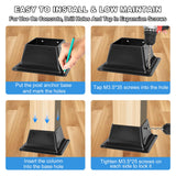 4x4 Post Base 4Pcs-Inner Size 3.5x3.5-Heavy Duty Metal Post Brackets-Deck Post Anchors-Solid Steel-Powder Coated-Wood Post Holder for Porch Handrail Railing Pergola Fence Pavilion-Support Deck Base Vlaeng