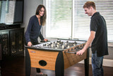 Atomic Pro Force 56" Foosball Table with Internal Ball Return and Ball Entry, Leg Levelers, and Heavy-Duty Legs Atomic