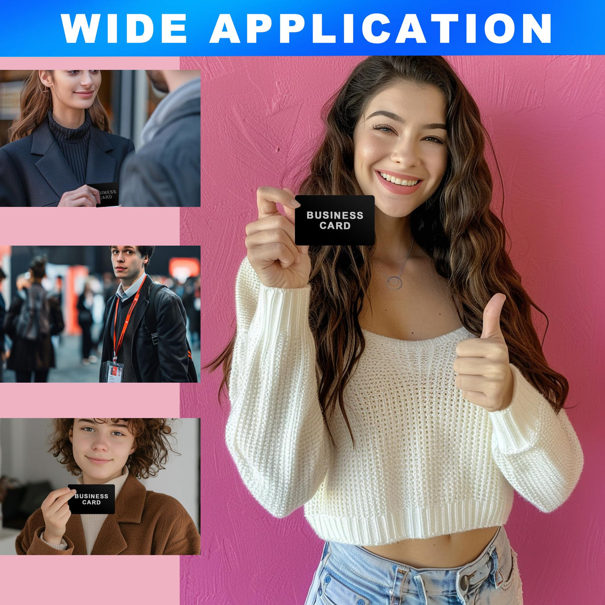 300 Pcs Metal Business Cards Black Metal Business Card Blanks for CNC Engraver Laser Engraving Reliable and Sturdy Multipurpose Aluminium Business Card Blanks Thickness 0.01 Inch Danghyuk