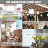 WindMage 12 Pack 3inch Sublimation Wind Spinner Blanks 3D Aluminum Metal Wind Sculpture Kinetic Spinners for Yard Garden Indoor Art Ornaments Xmas Hanging Decoration (Square) WindMage