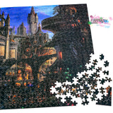 Ingooood- Jigsaw Puzzle 1000 Pieces for Adult- Fantasy Series- City of Green Plants_IG-1146 Entertainment Wooden Puzzles Toys Ingooood