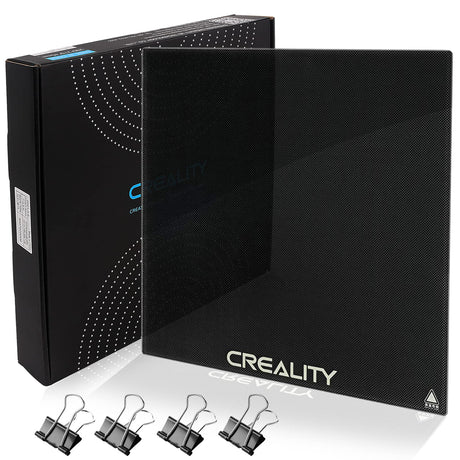 Creality Ender 3 Glass Bed Upgraded 3D Printer Platform Tempered Glass Plate Build Surface with Glass Clips, 235x235x4mm, for Ender 3 Pro/V2/S1/S1 Pro/V2 Neo, Ender 5 Pro,CR 20/pro Heated Bed Glass ENOMAKER