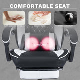 Ergonomic Video Gamer Chairs Gaming Computer Chairs Gamer Chairs for Adults Massage Lumbar Support Swivel Height Adjustable Headrest Backrest SUKIDA