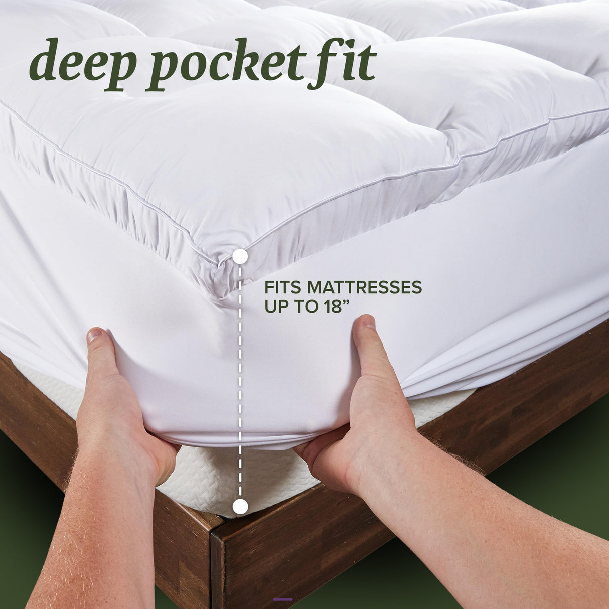Beckham Hotel Collection Queen Size Mattress Pad (Extra Padded) & Protector Hybrid - Quilted Pillow Top Mattress Cover - Thick, Plush, Fitted Mattress Topper for Bed Beckham Hotel Collection