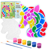 TOYLI Unicorn Painting Kit for Kids, Art Set, DIY Project, Stepping Stone Kit, Includes 2 Brushes and 6 Paints, Mess-Free Arts and Crafts TOYLI