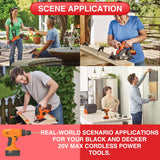 3000mAh 20V Replacement for Black and Decker Battery LBXR20 Max Lithium ion LB20 LBX20 LST220 LBXR2020-OPE LBXR20B-2 LB2X4020,2-Pack VANTTECH